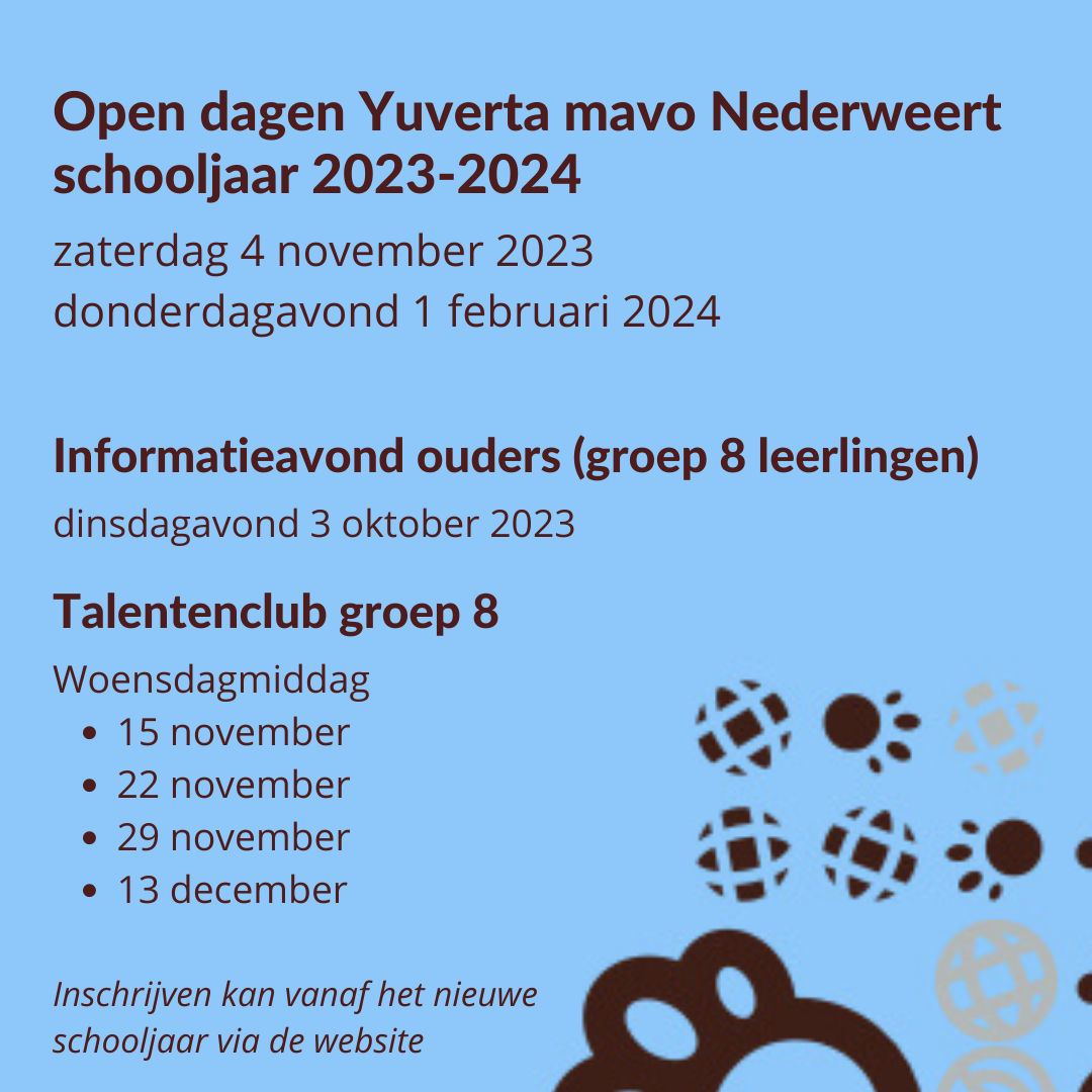 Open dagen 2023-2024