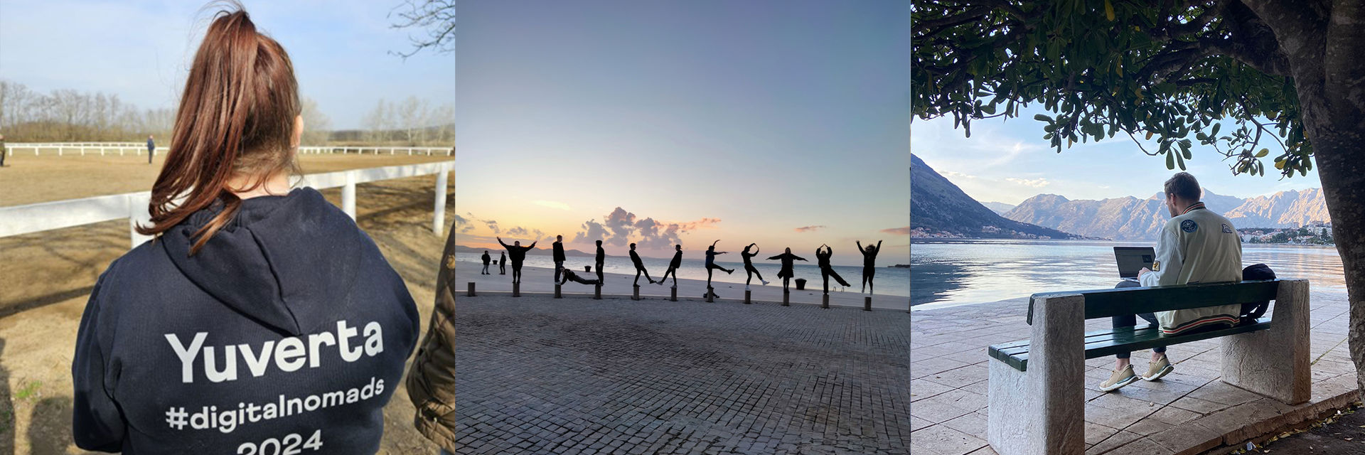 Drie afbeeldingen voor digtal nomads