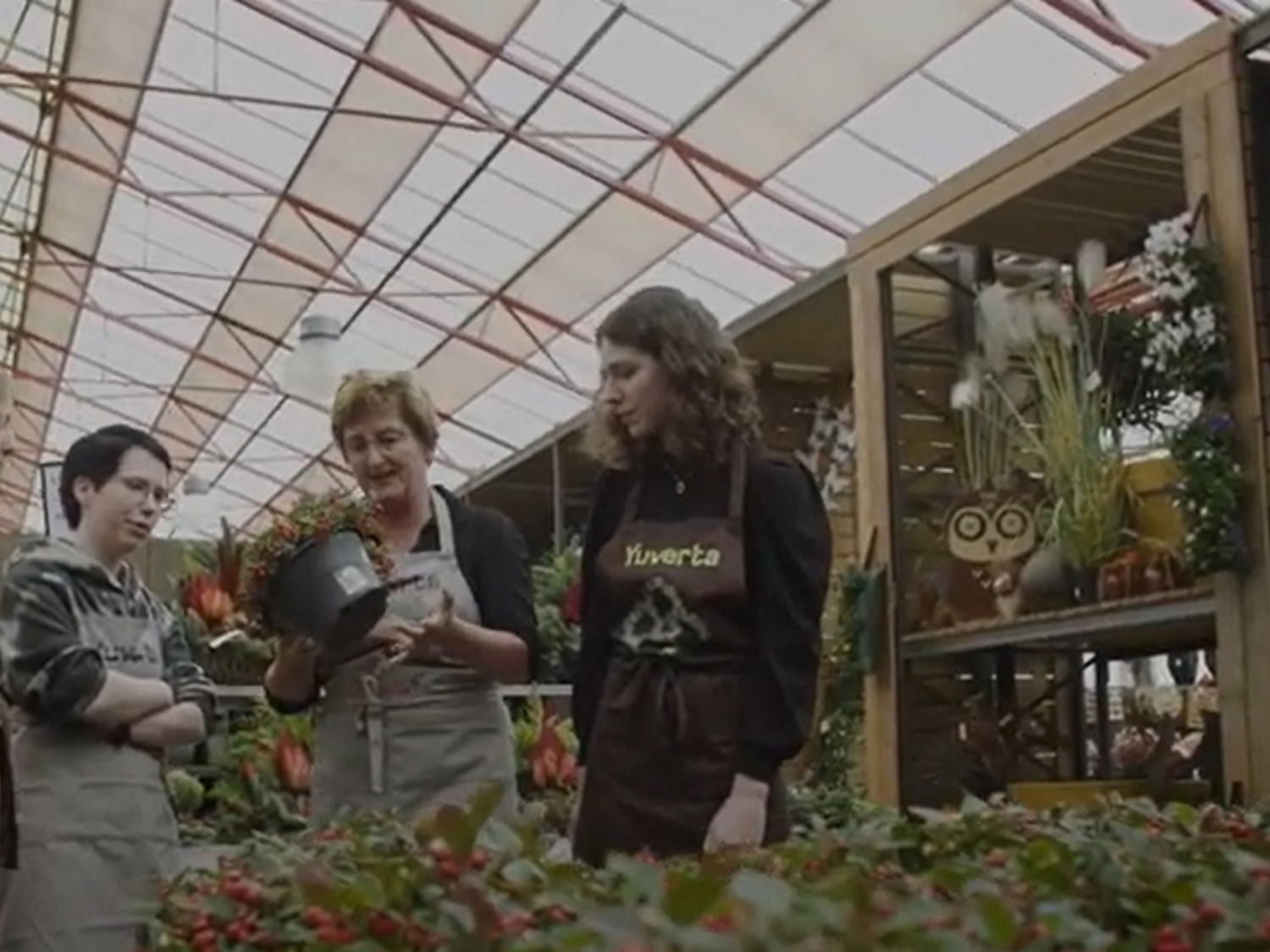 Leerling lachend voor een boekenkast
