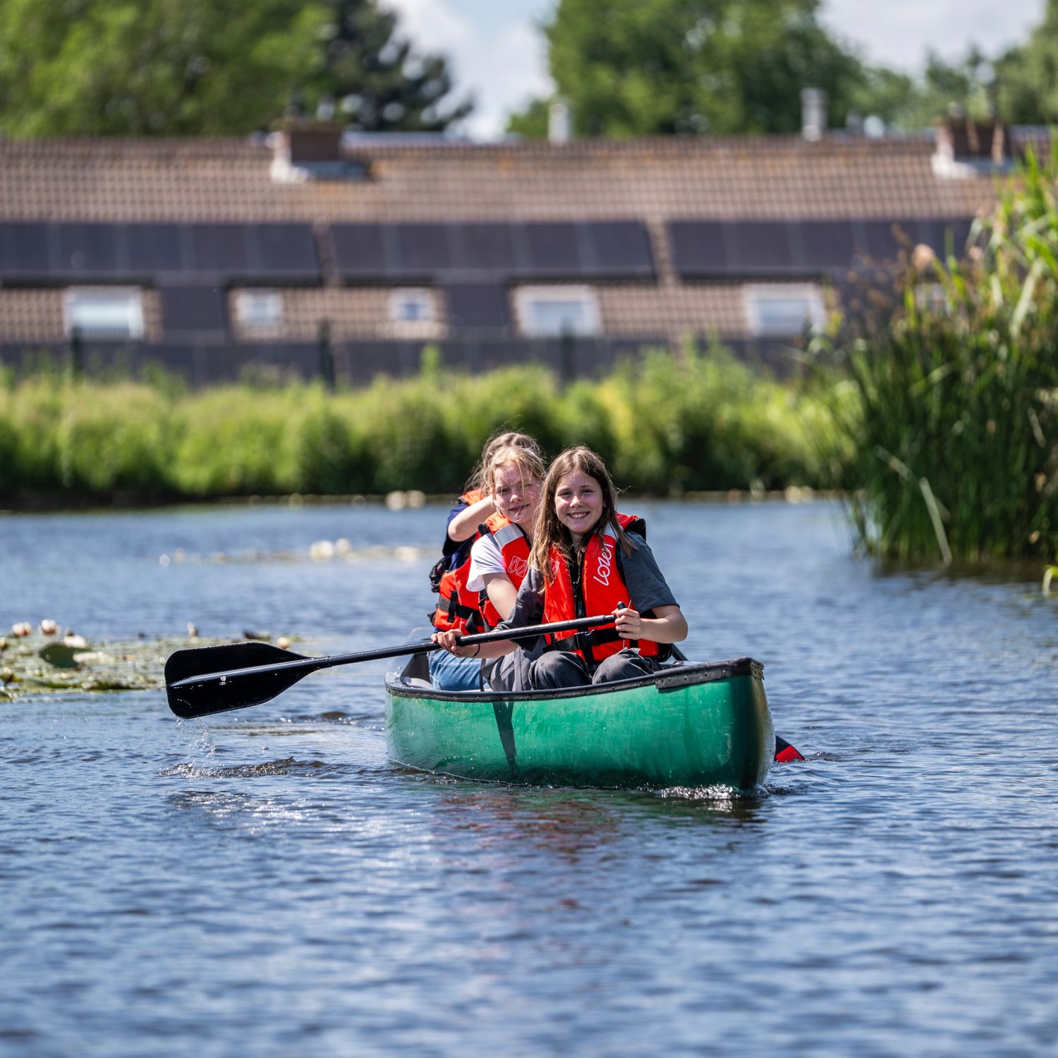 Drie dierenartsen met een hond